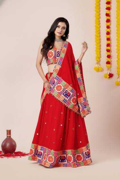 Heavy Rayon Embroidered Lehenga