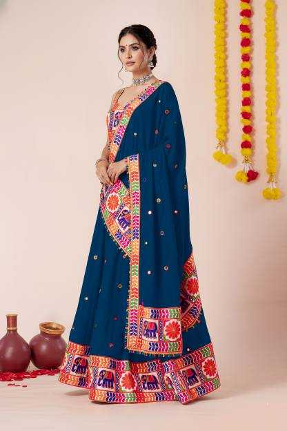 Heavy Rayon Embroidered Lehenga