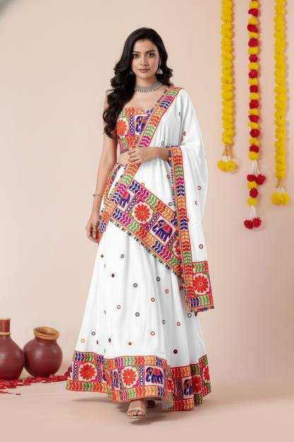 Heavy Rayon Embroidered Lehenga