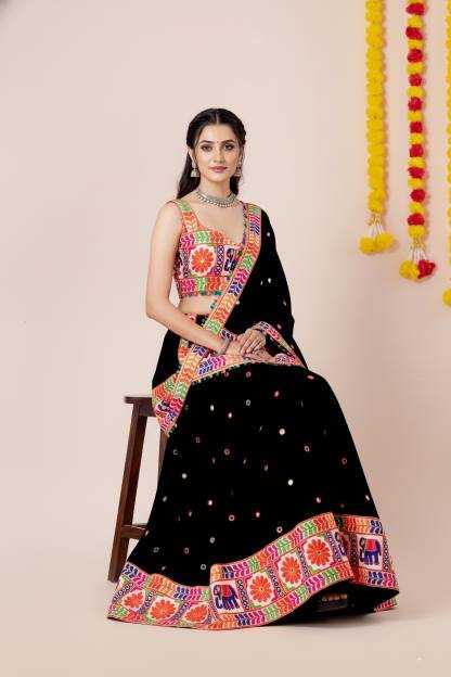 Heavy Rayon Embroidered Lehenga