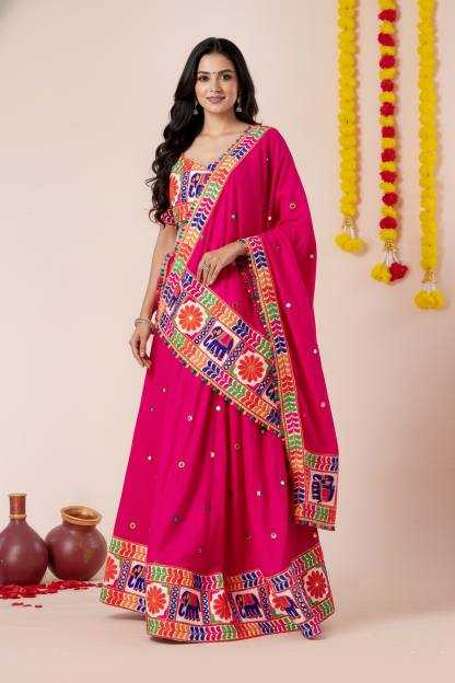 Heavy Rayon Embroidered Lehenga
