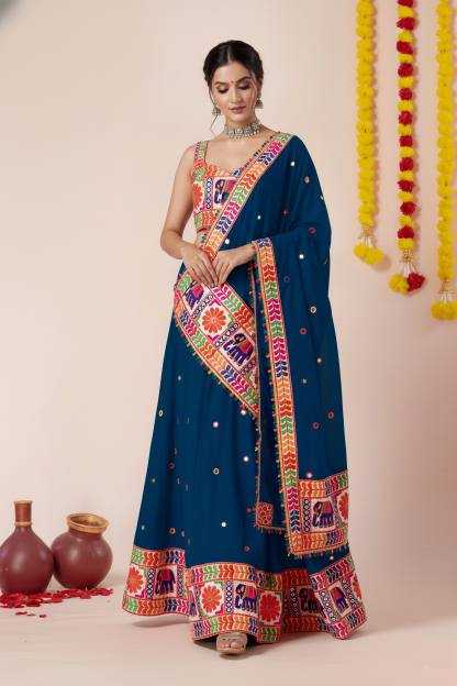 Heavy Rayon Embroidered Lehenga