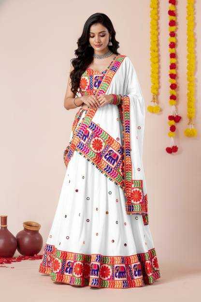 Heavy Rayon Embroidered Lehenga
