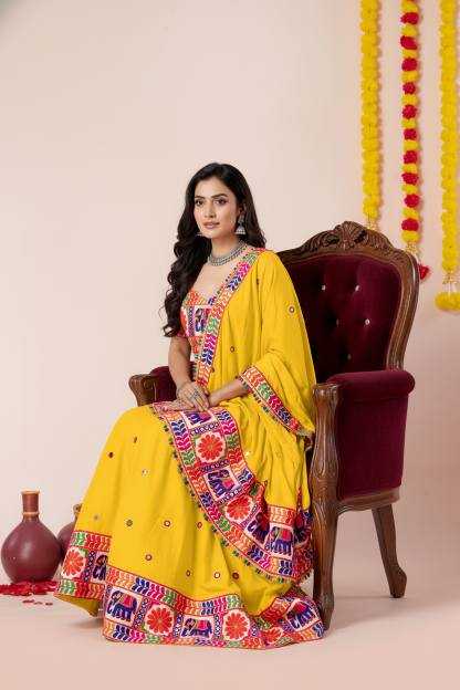 Heavy Rayon Embroidered Lehenga