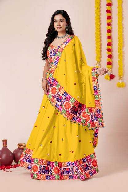 Heavy Rayon Embroidered Lehenga