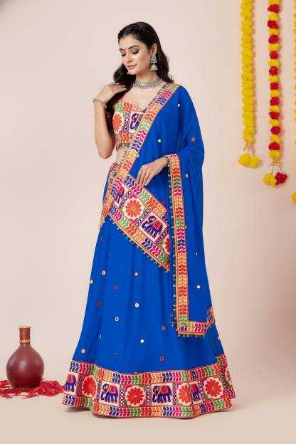 Heavy Rayon Embroidered Lehenga