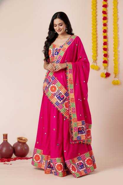 Heavy Rayon Embroidered Lehenga