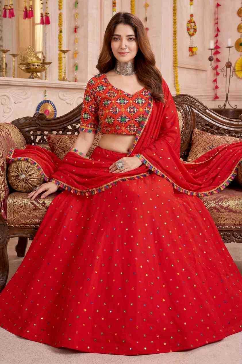 Heavy Rayon Embroidered Lehenga
