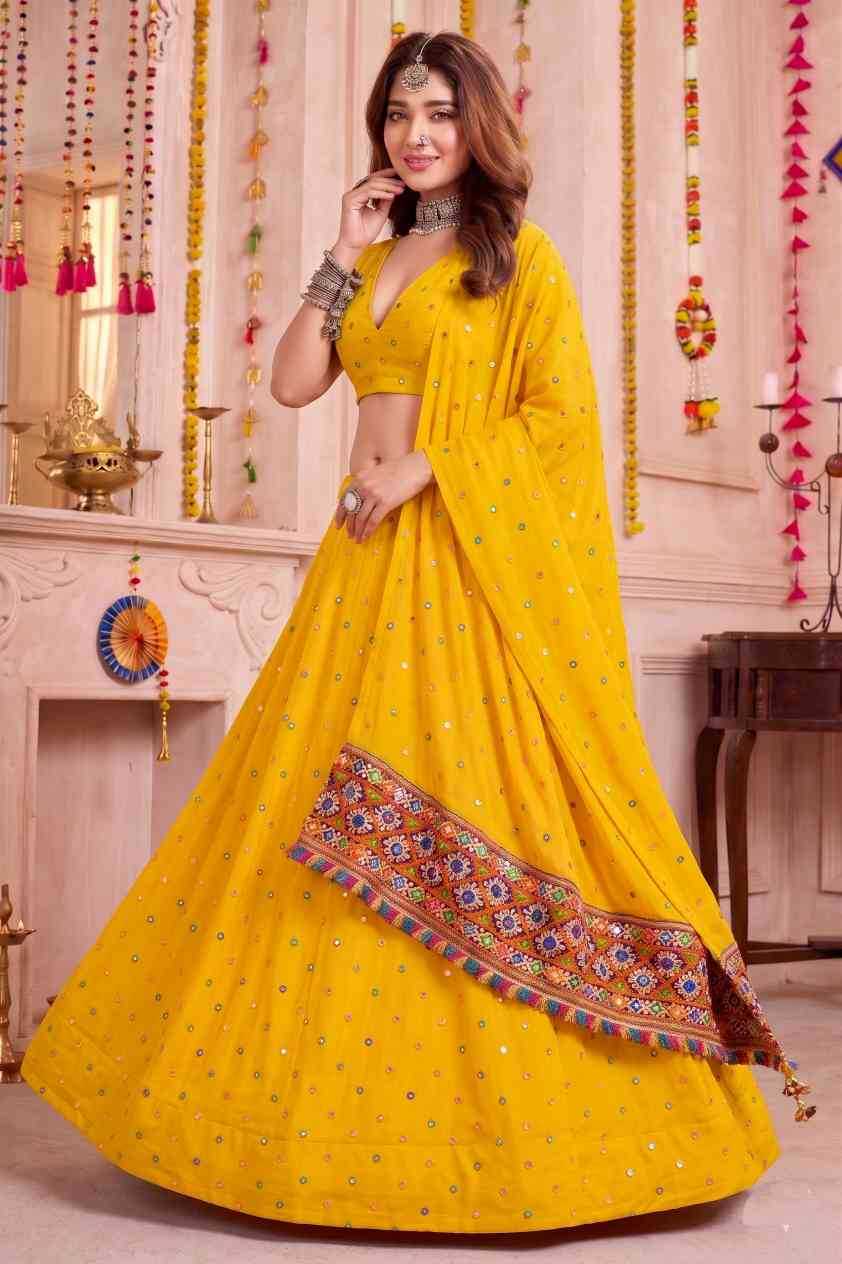 Heavy Rayon Embroidered Lehenga