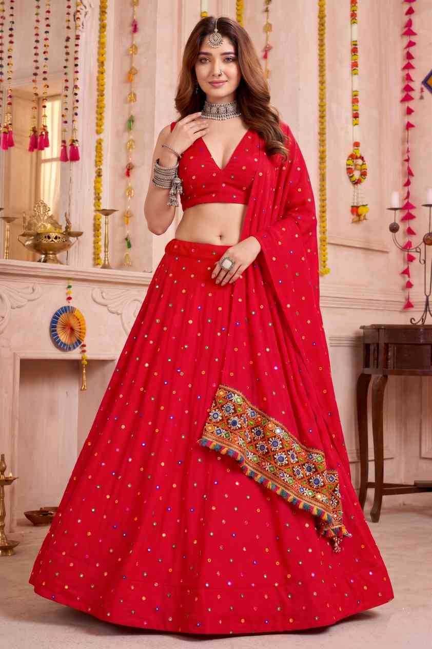 Heavy Rayon Embroidered Lehenga