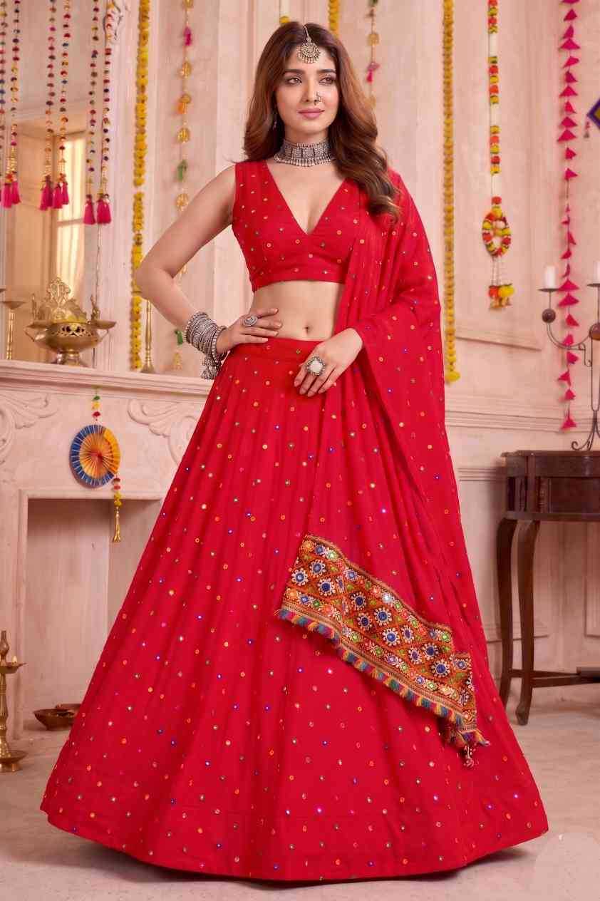 Heavy Rayon Embroidered Lehenga
