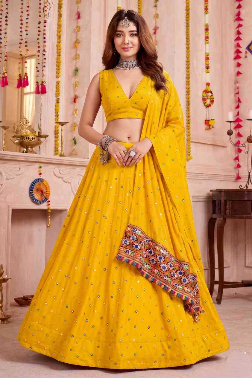 Heavy Rayon Embroidered Lehenga