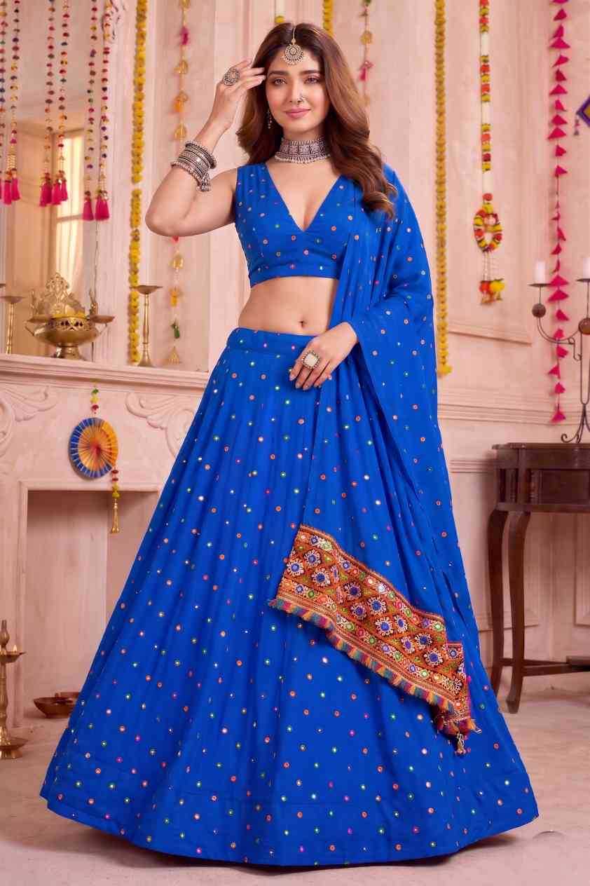 Heavy Rayon Embroidered Lehenga