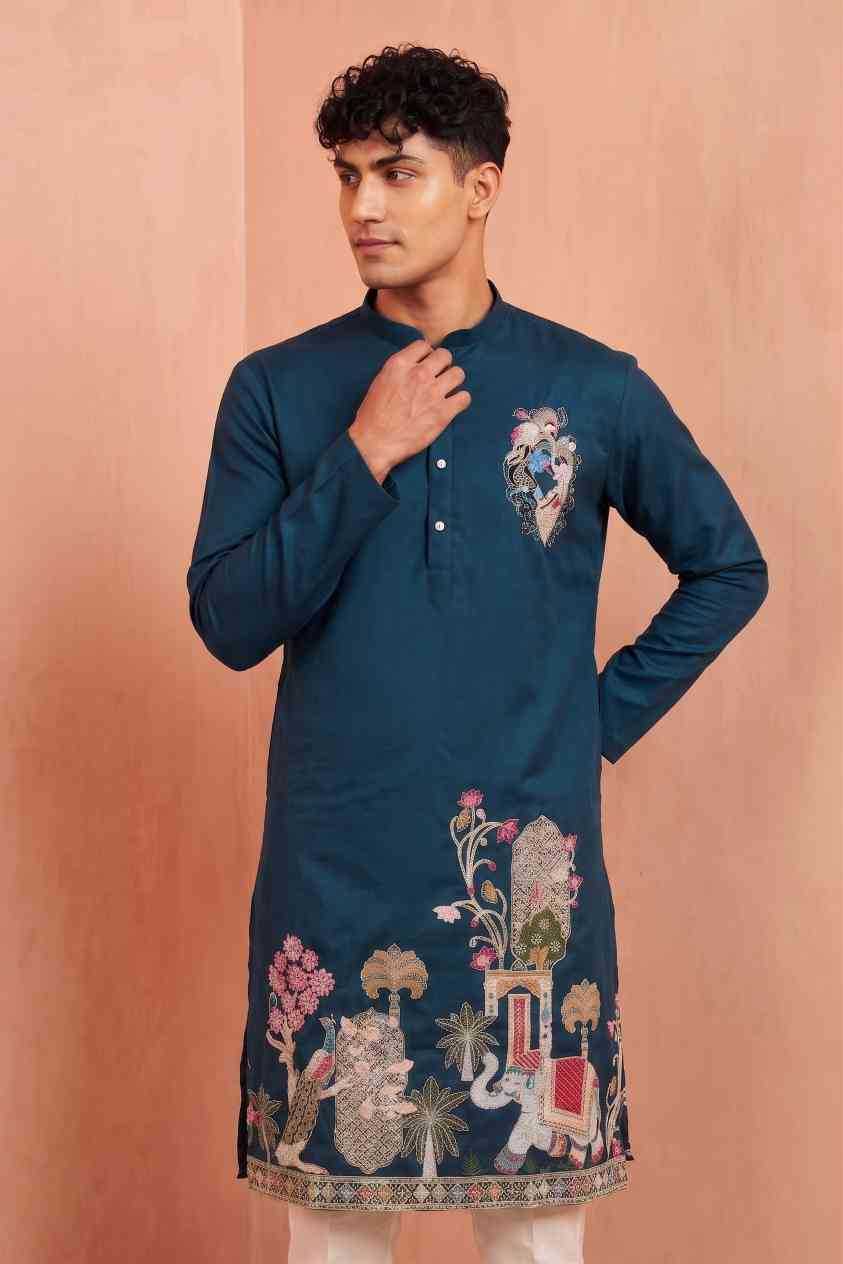 Silk Mens Kurta Pyjama
