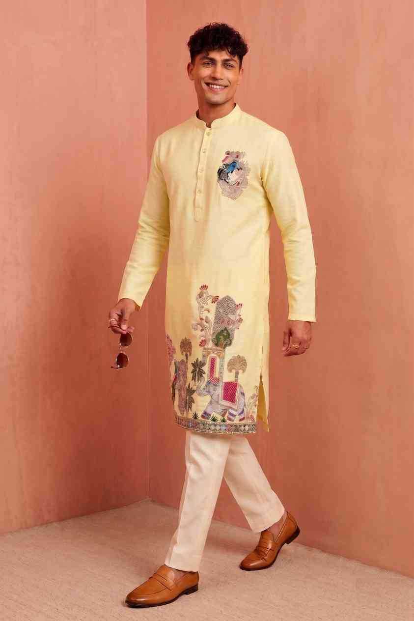 Silk Mens Kurta Pyjama