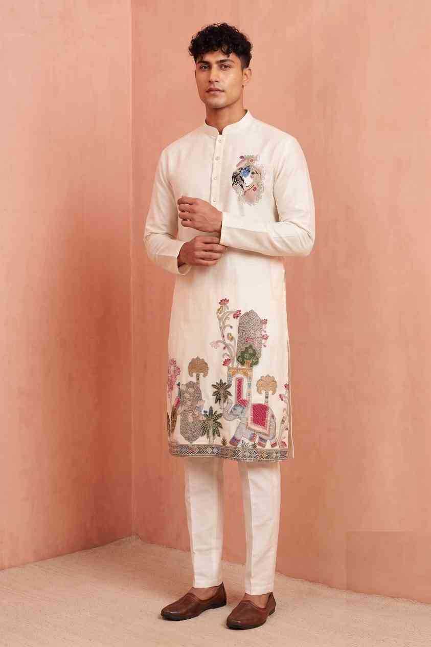 Silk Mens Kurta Pyjama