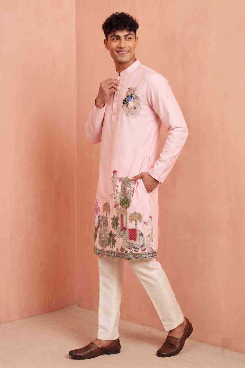 Silk Mens Kurta Pyjama