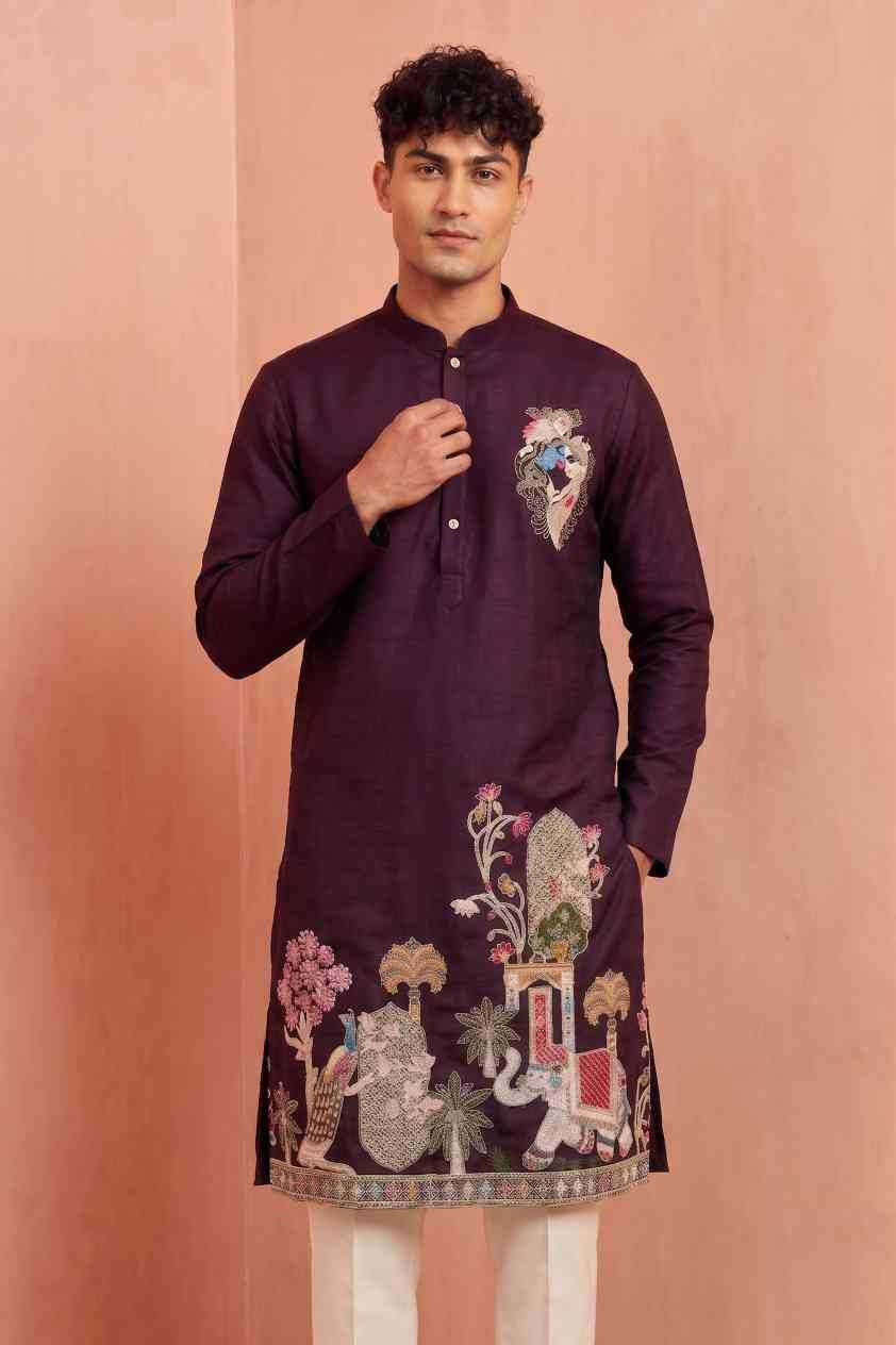 Silk Mens Kurta Pyjama