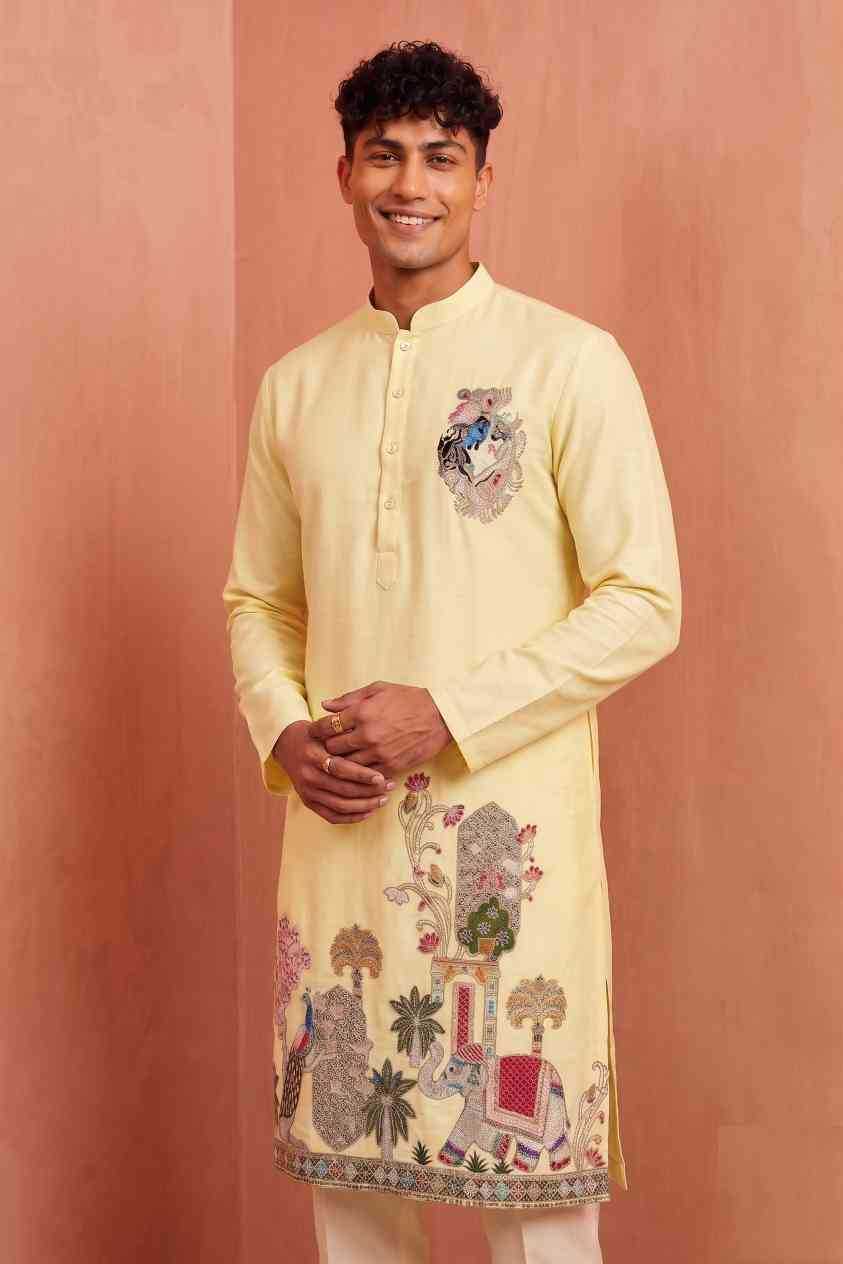 Silk Mens Kurta Pyjama