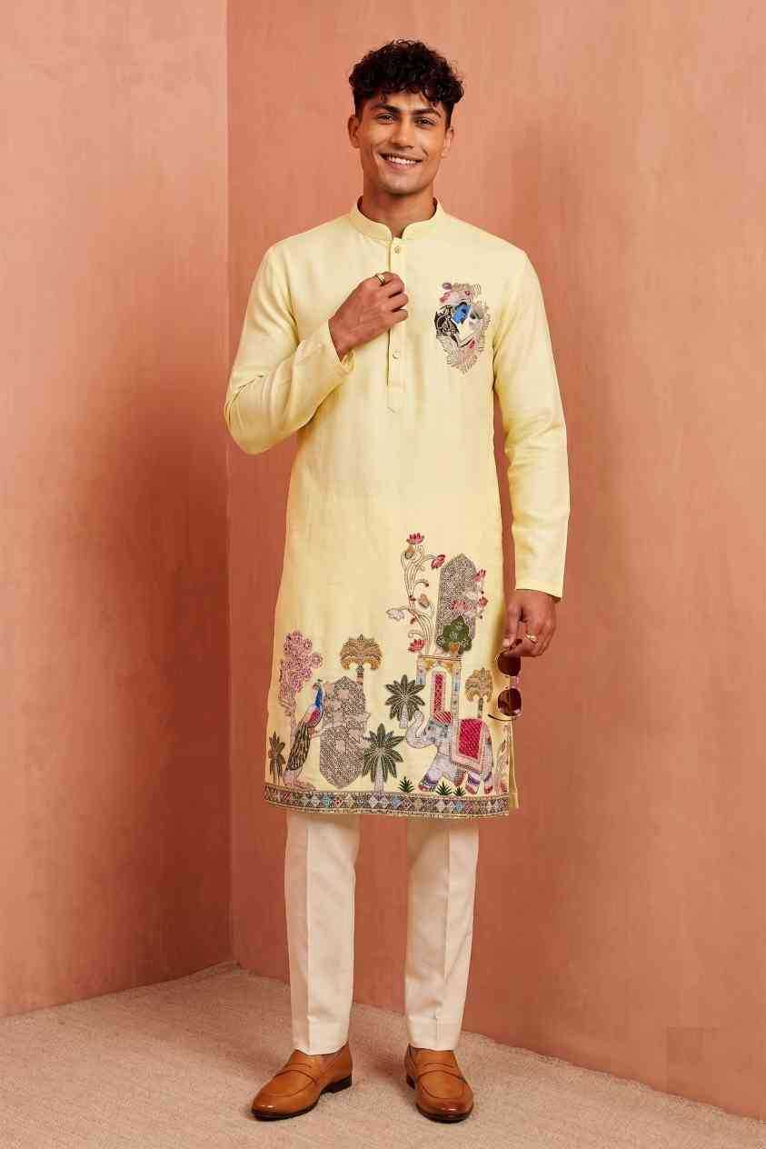 Silk Mens Kurta Pyjama