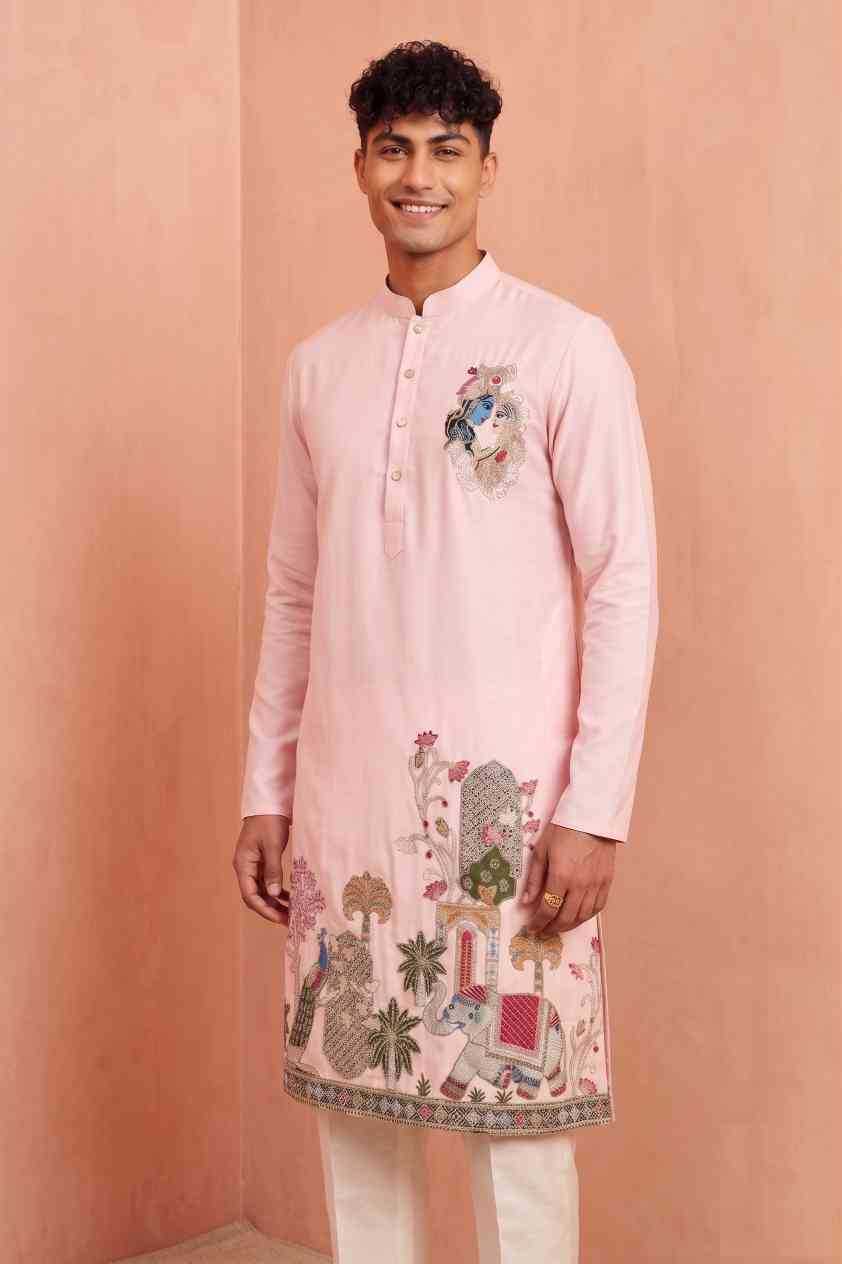 Silk Mens Kurta Pyjama