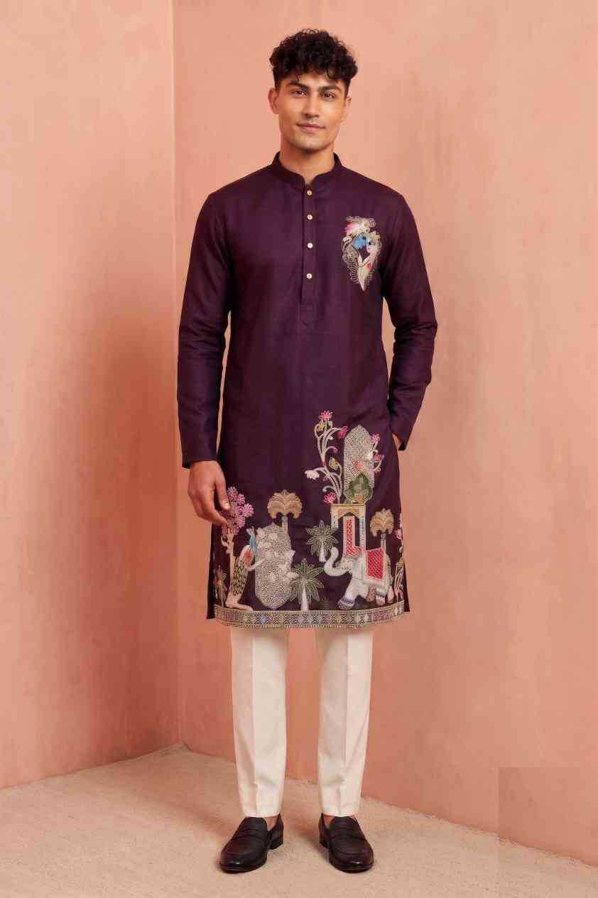 Silk Mens Kurta Pyjama