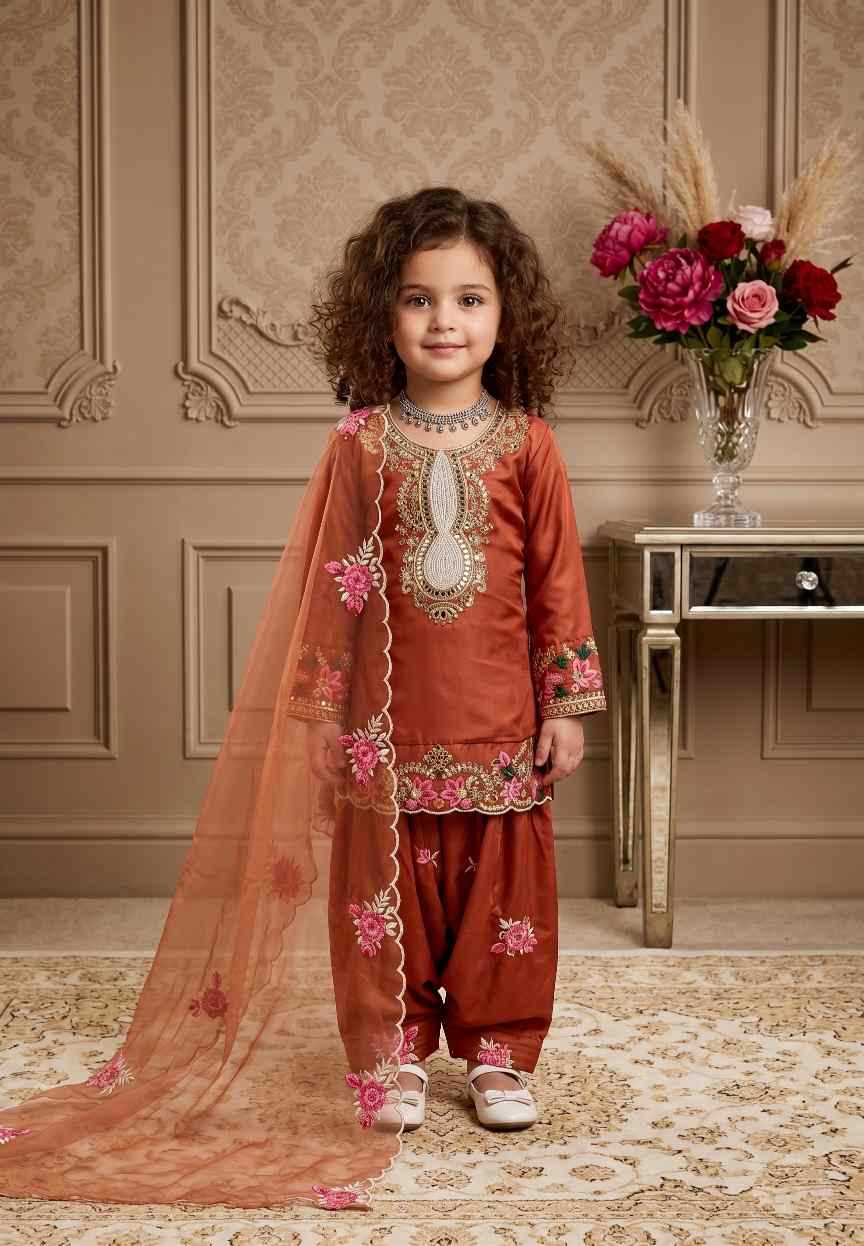 Faux Georgette Kids Suit