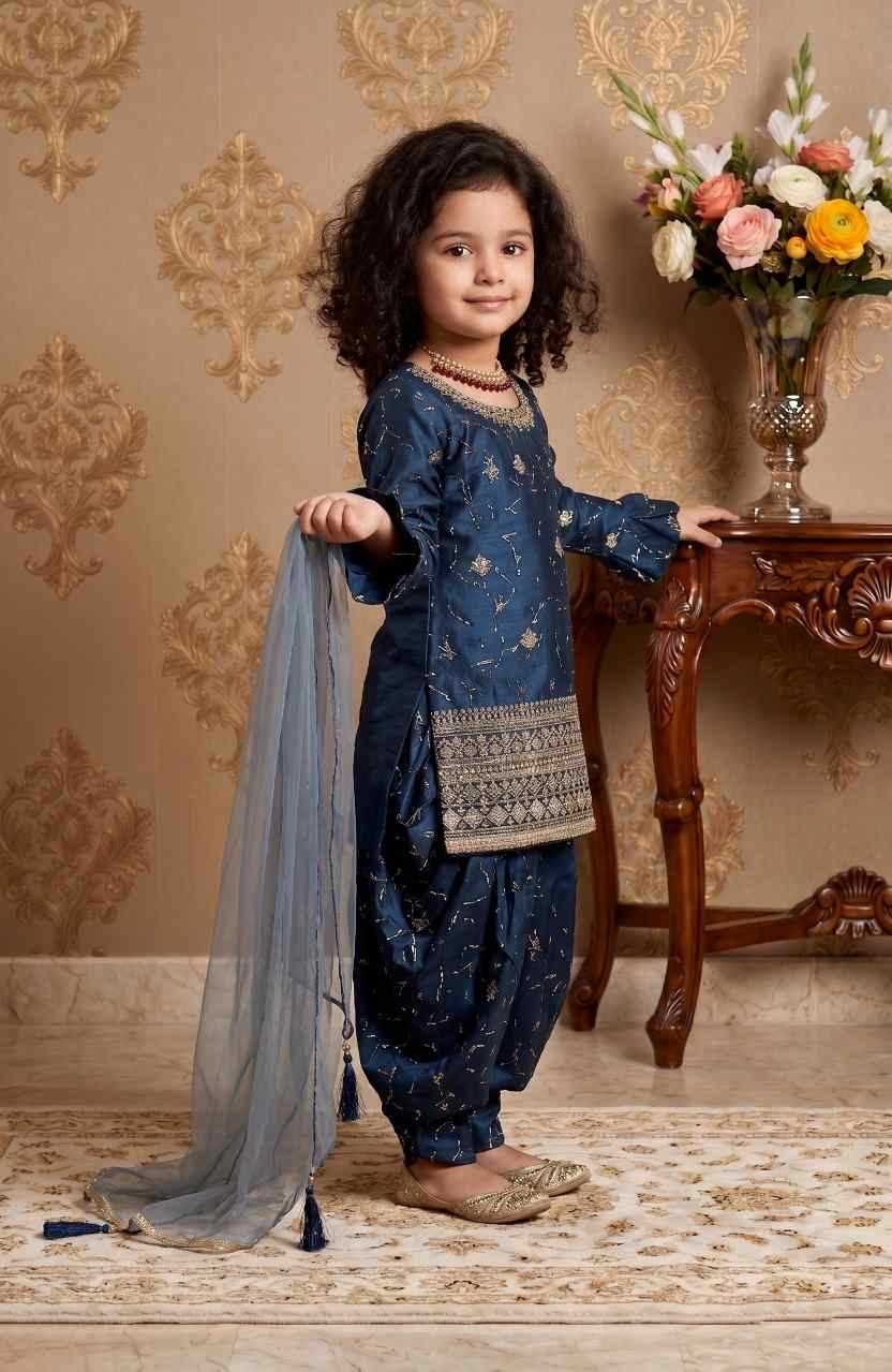 Faux Georgette Kids Suit
