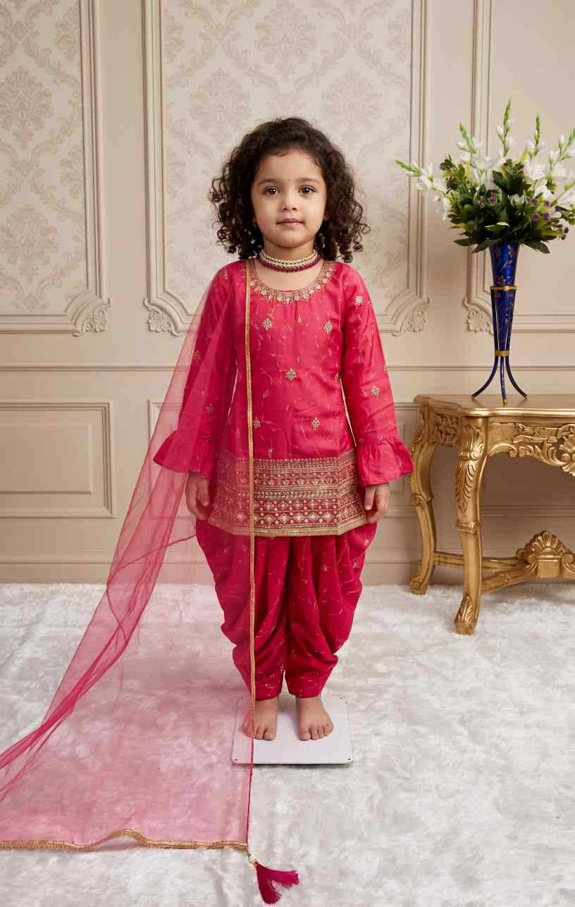 Faux Georgette Kids Suit
