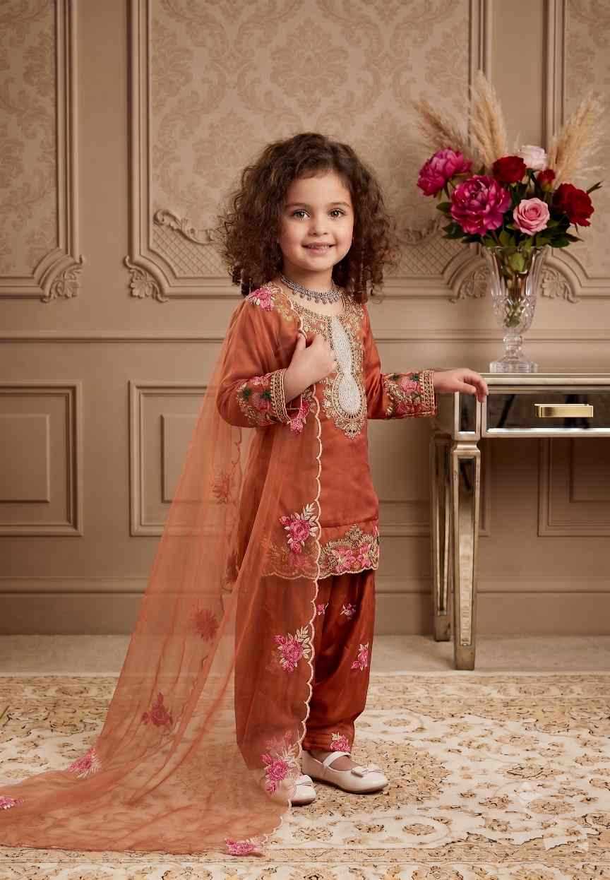 Faux Georgette Kids Suit