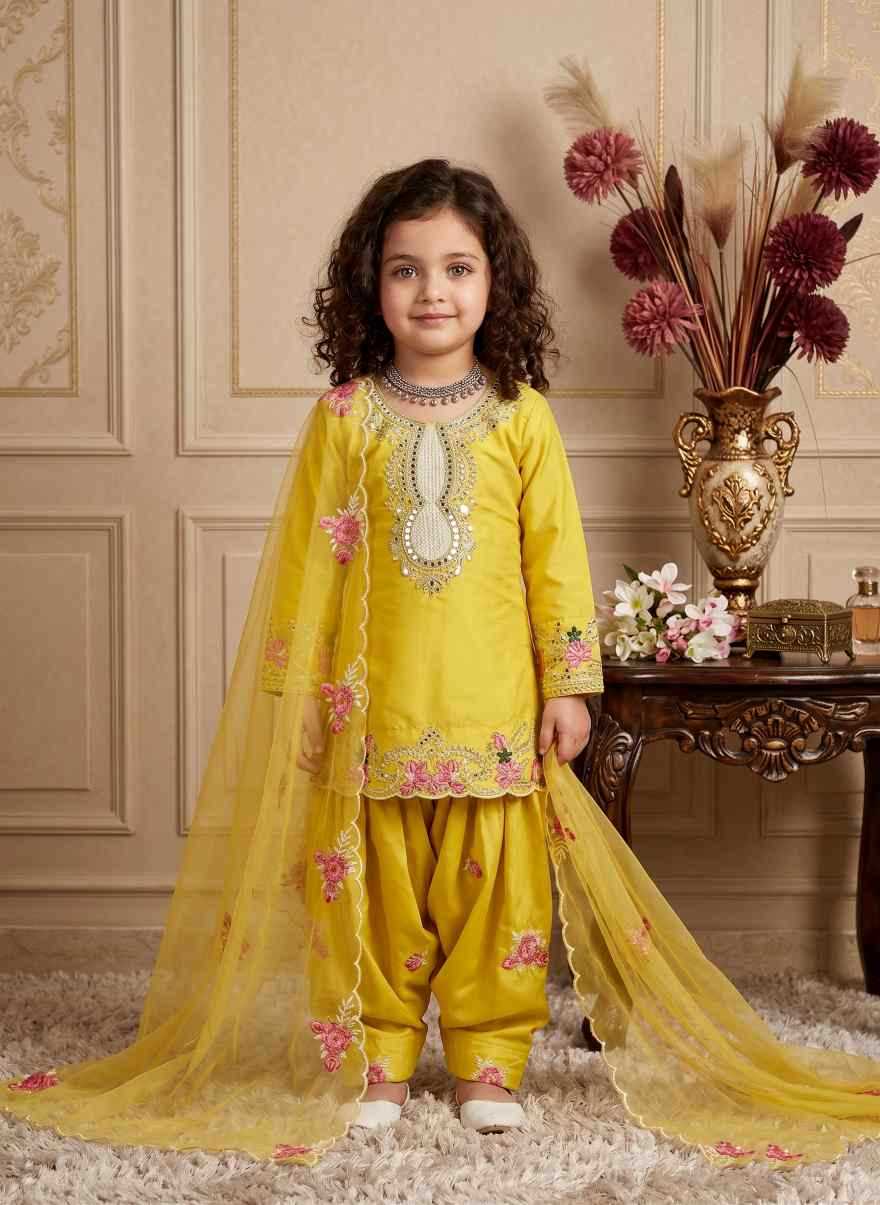 Faux Georgette Kids Suit