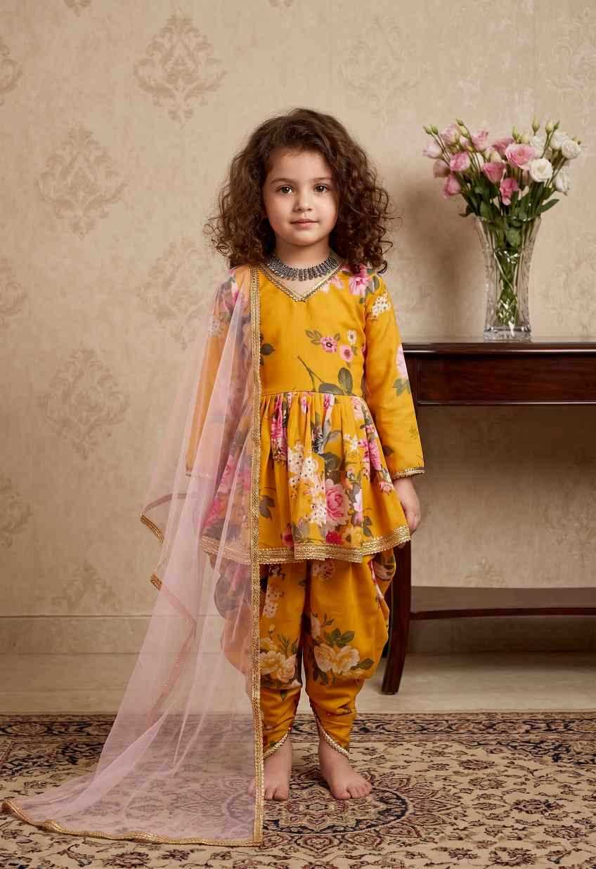 Faux Georgette Kids Suit