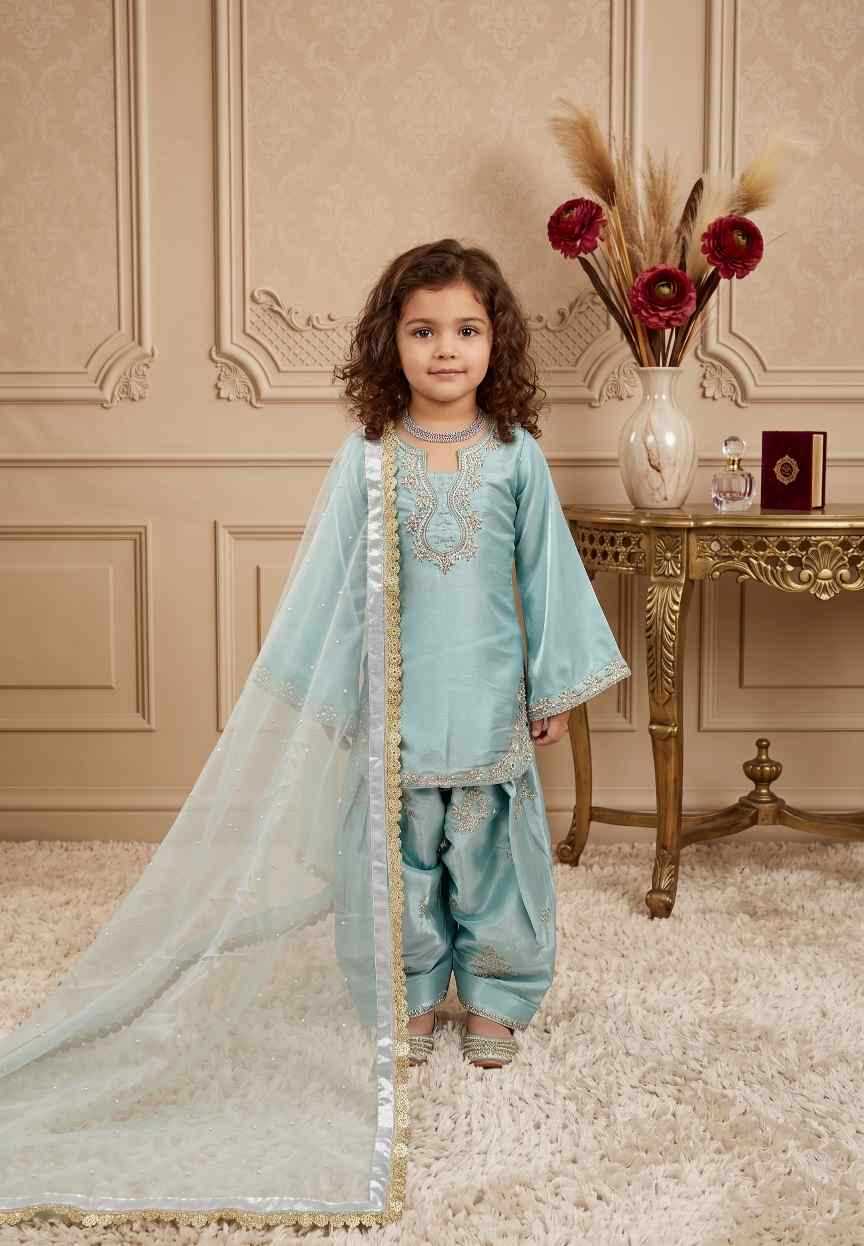 Faux Georgette Kids Suit
