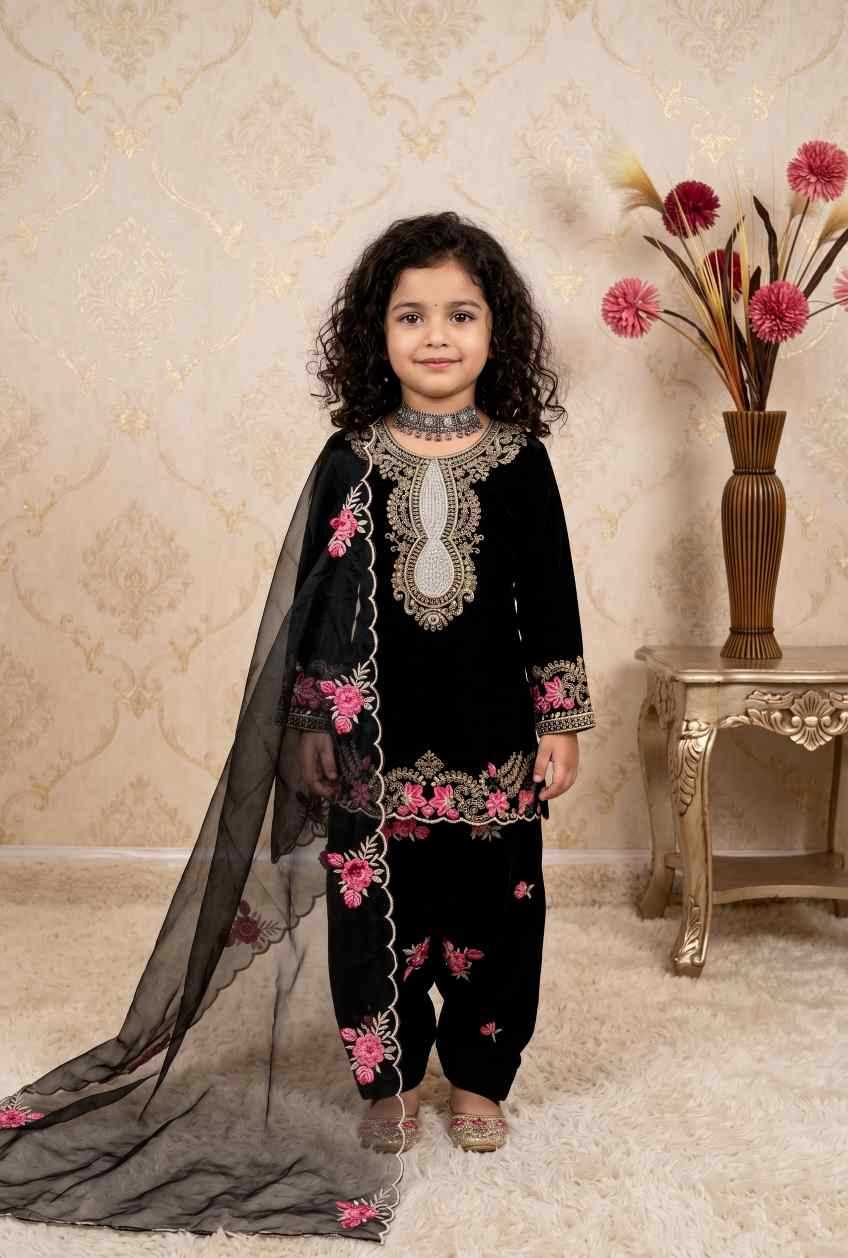 Faux Georgette Kids Suit