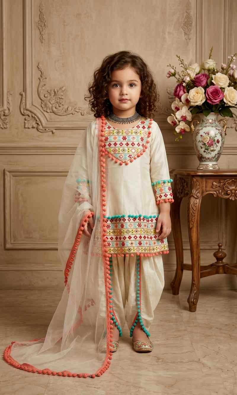 Faux Georgette Kids Suit