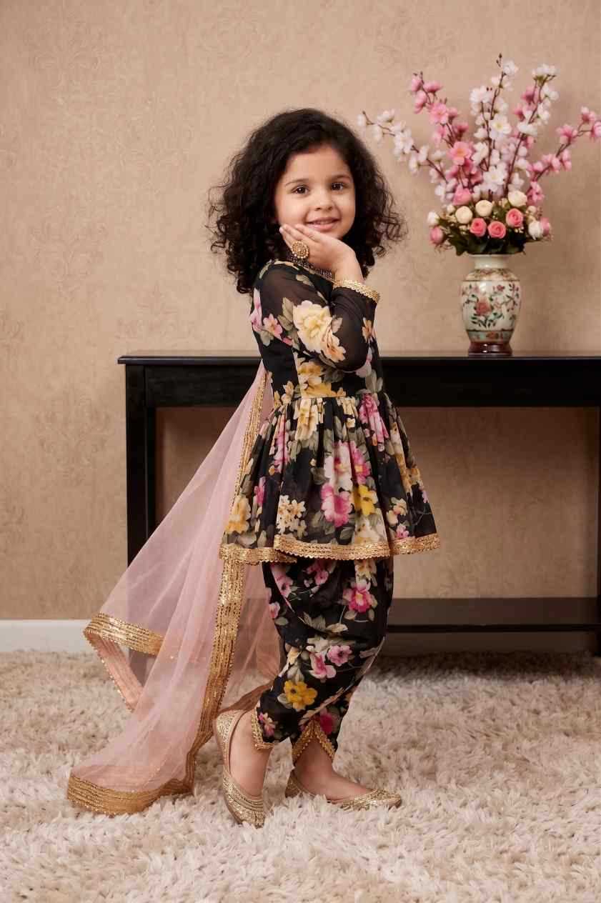 Faux Georgette Kids Suit