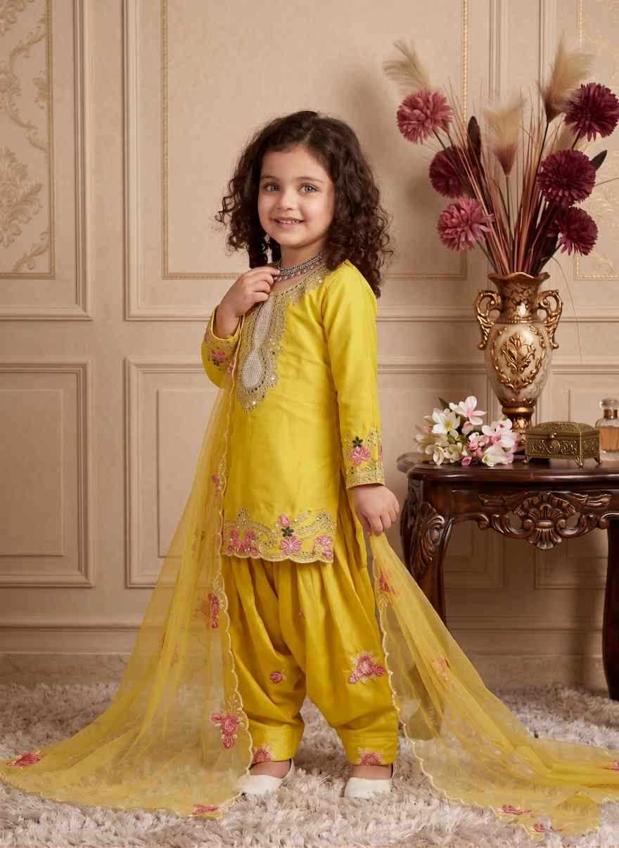 Faux Georgette Kids Suit