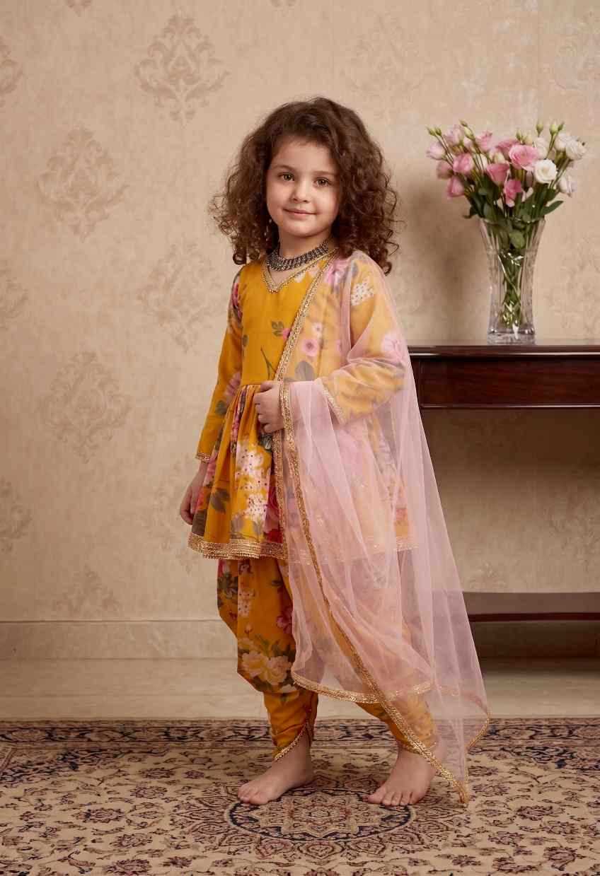 Faux Georgette Kids Suit