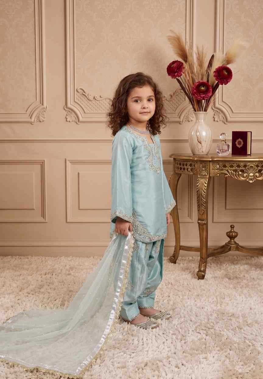 Faux Georgette Kids Suit