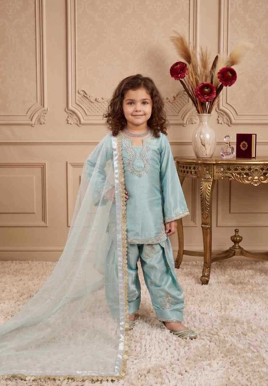Faux Georgette Kids Suit