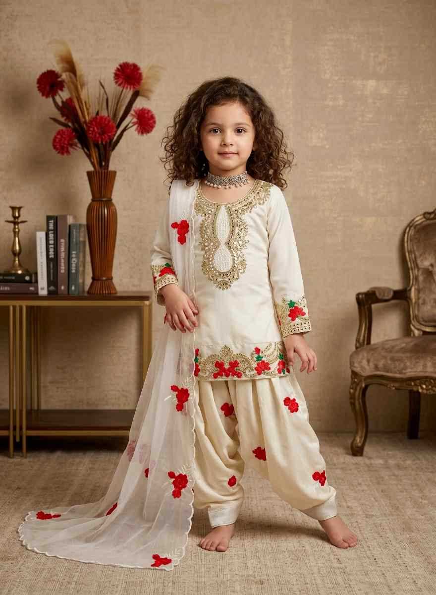 Faux Georgette Kids Suit