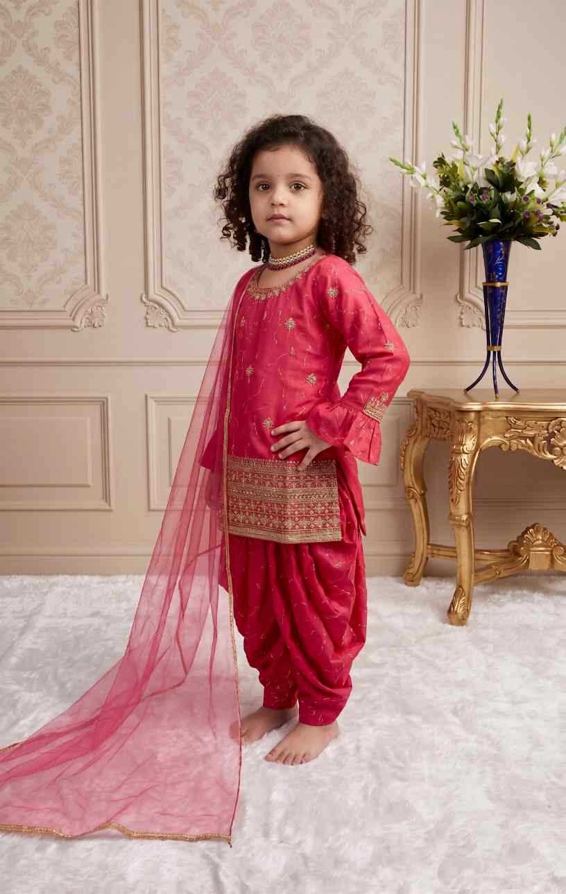 Faux Georgette Kids Suit