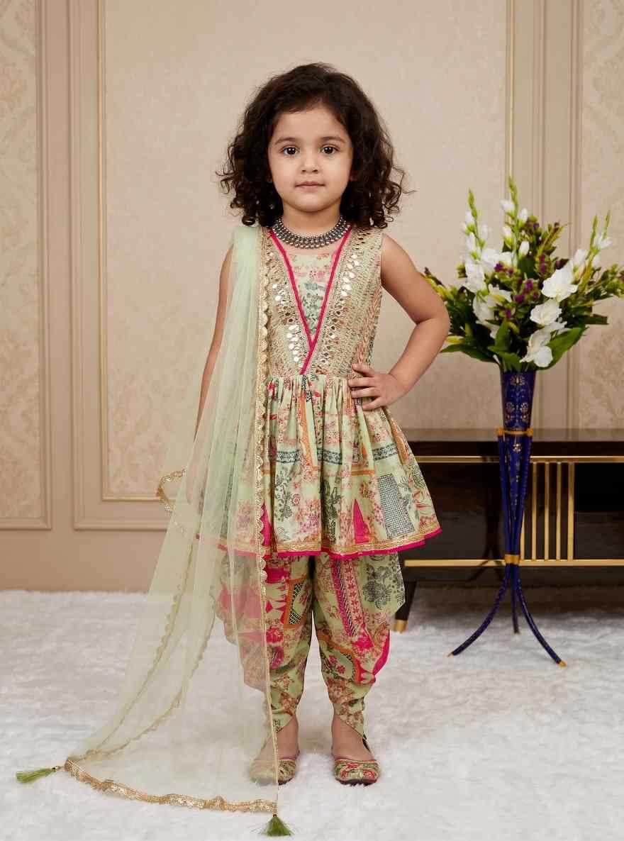 Faux Georgette Kids Suit