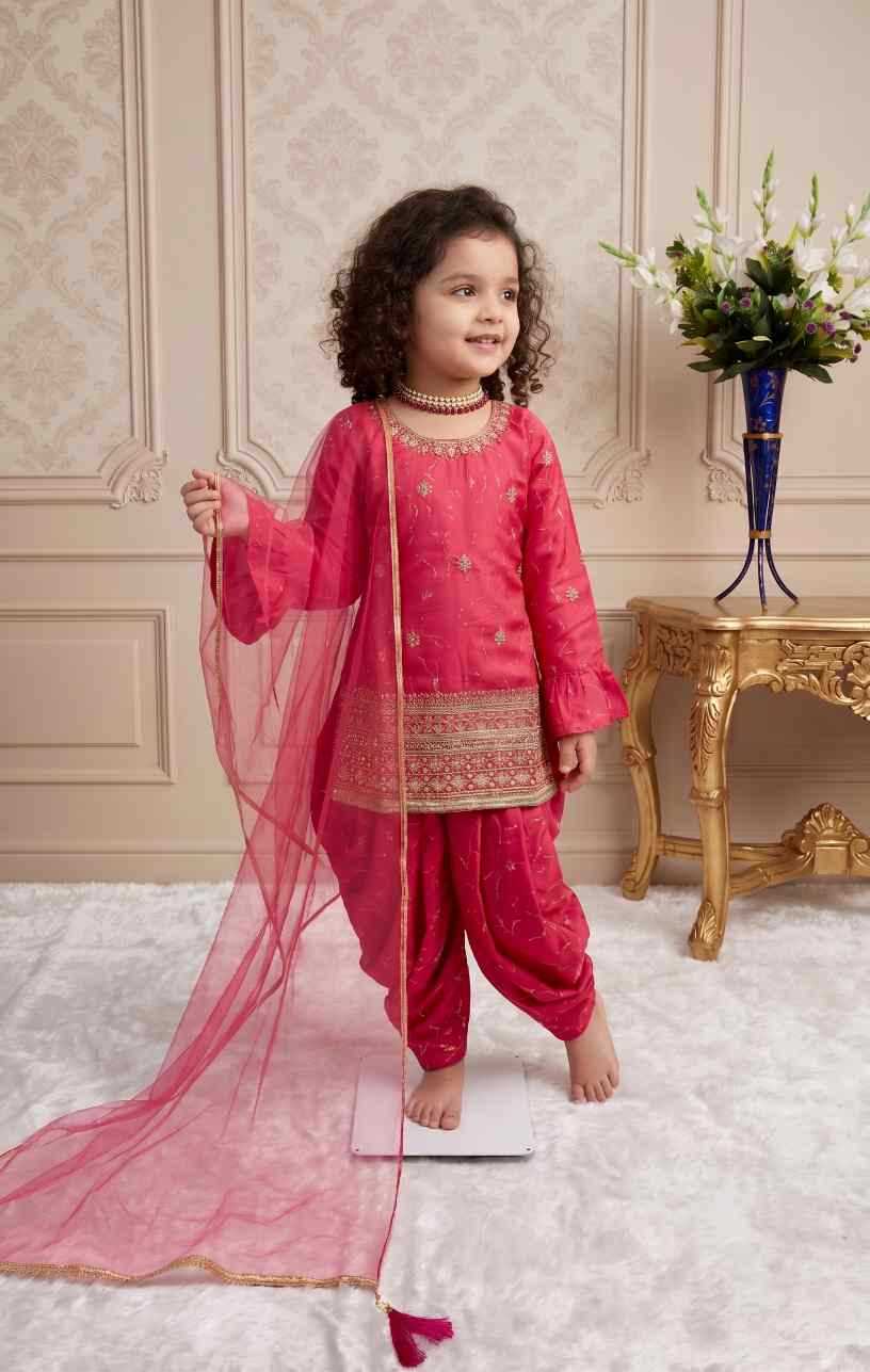 Faux Georgette Kids Suit