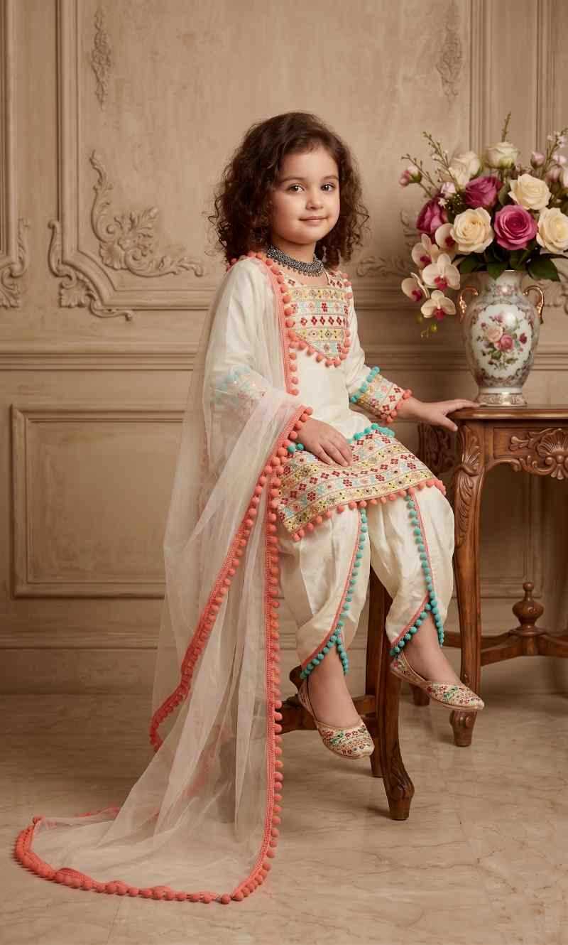 Faux Georgette Kids Suit
