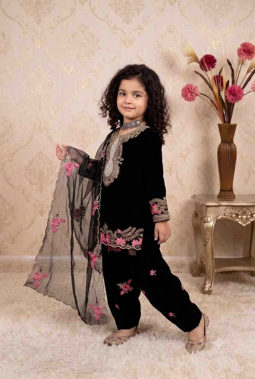 Faux Georgette Kids Suit