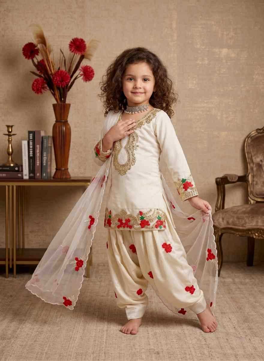 Faux Georgette Kids Suit