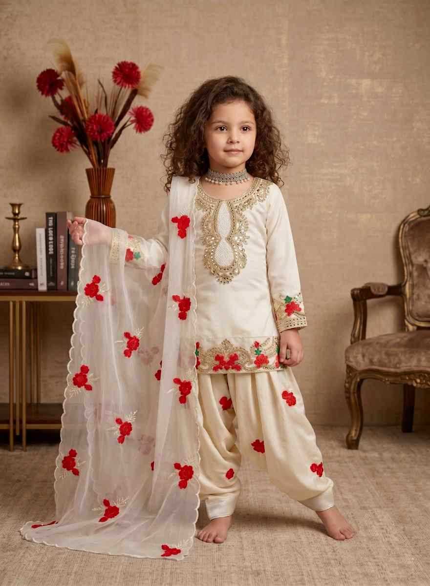 Faux Georgette Kids Suit