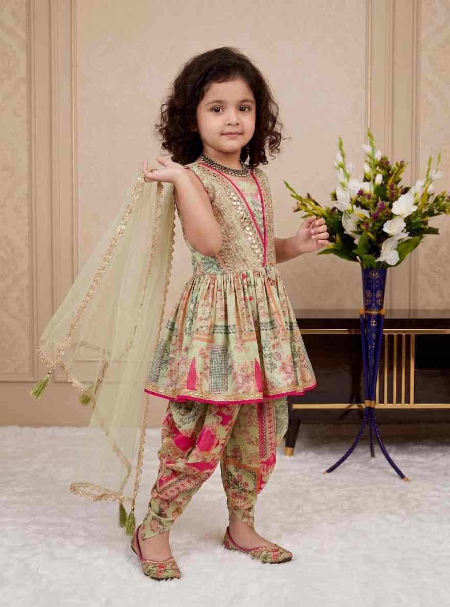 Faux Georgette Kids Suit