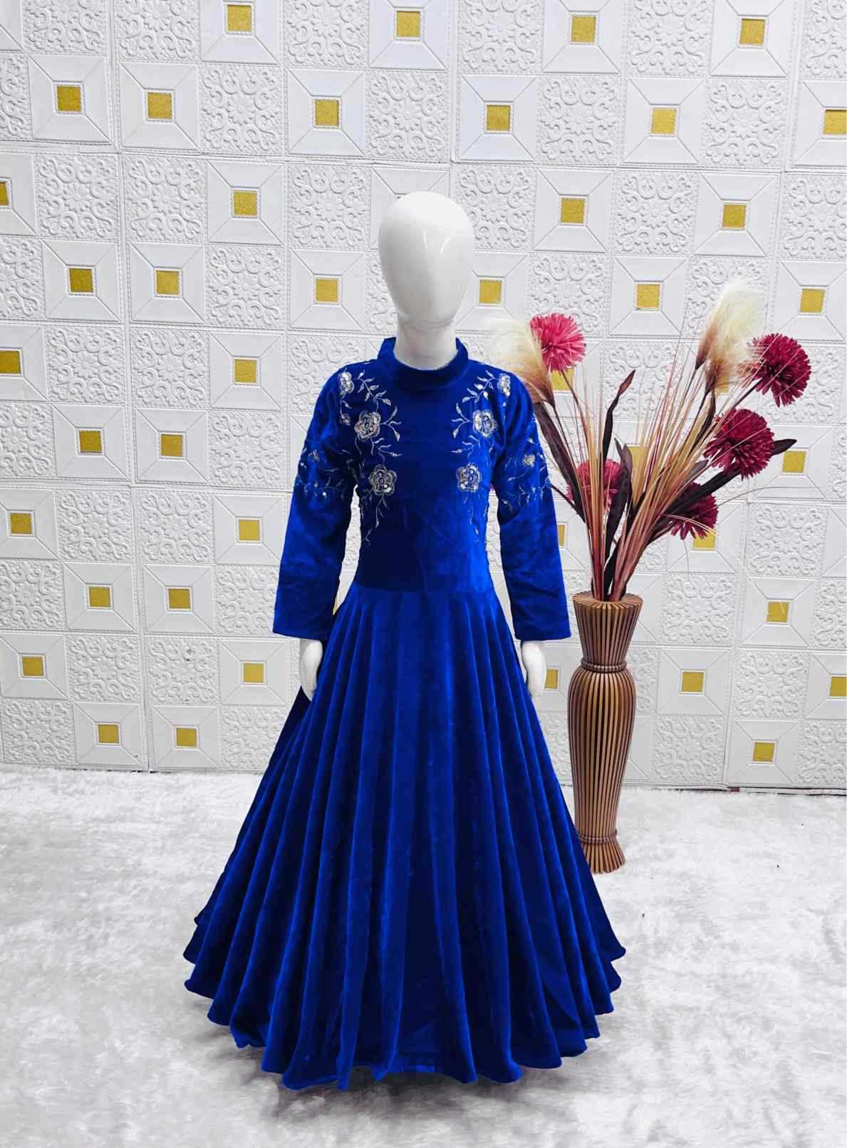 Faux Georgette Kids Gown